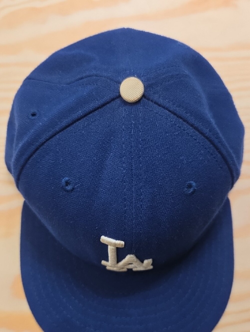 New Era Los Angeles Dodgers Blue Fitted Baseball Hat (7 1/2) - Picture 5 of 6